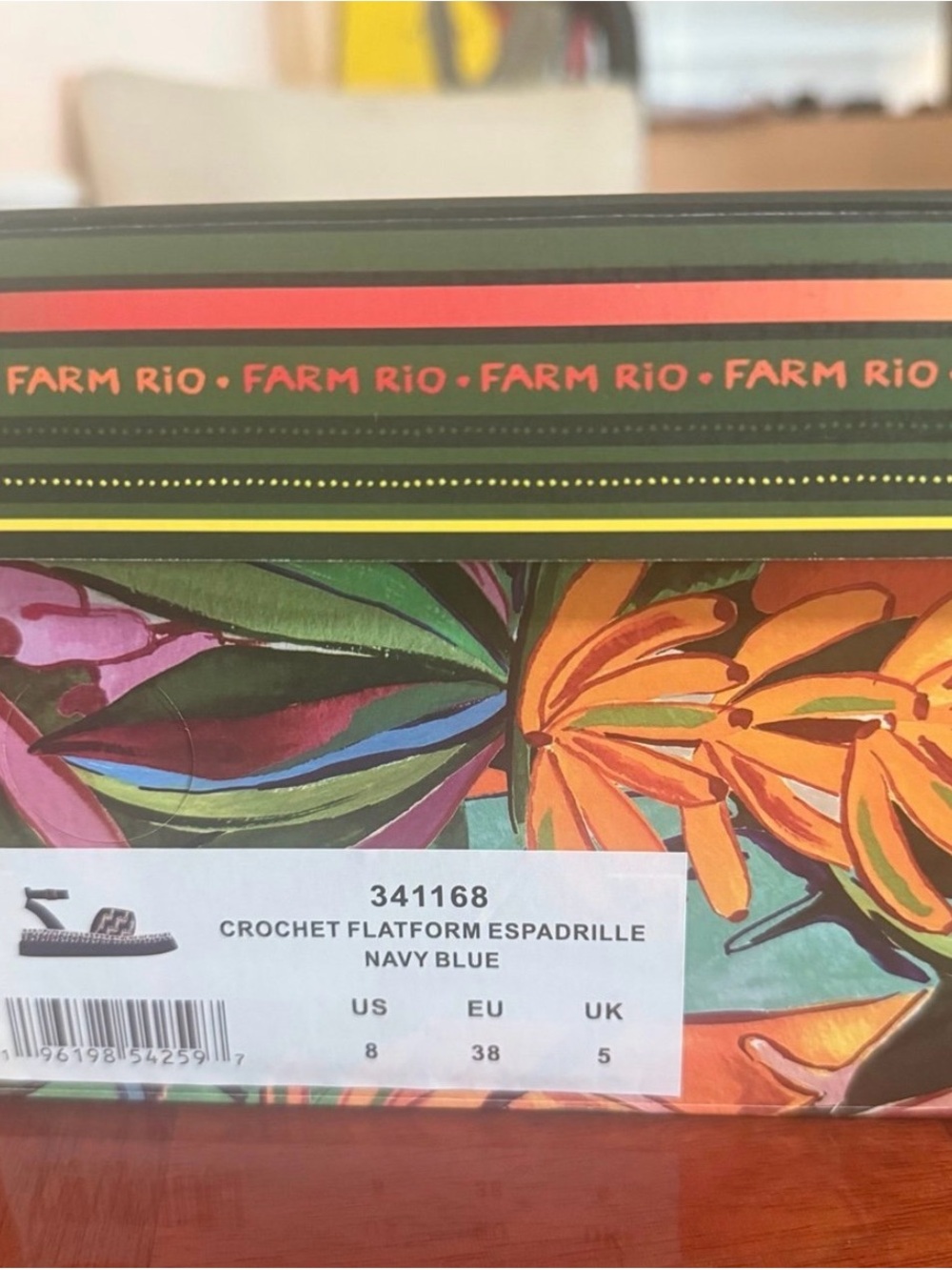 Farm Rio Espadrille size 8 - Picture 6 of 6